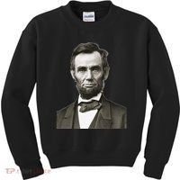 Abraham Lincoln Large Portrait Picture Kids Sweatshirt thumb 0
