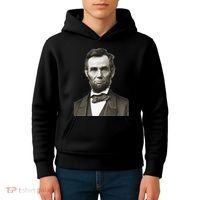 Abraham Lincoln Large Portrait Picture Kids Hoodie thumb 4