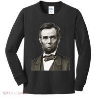 Abraham Lincoln Large Portrait Picture Kids Long Sleeve Shirt thumb 0