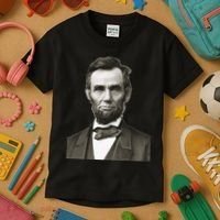 Abraham Lincoln Large Portrait Picture Kids T-Shirt thumb 3