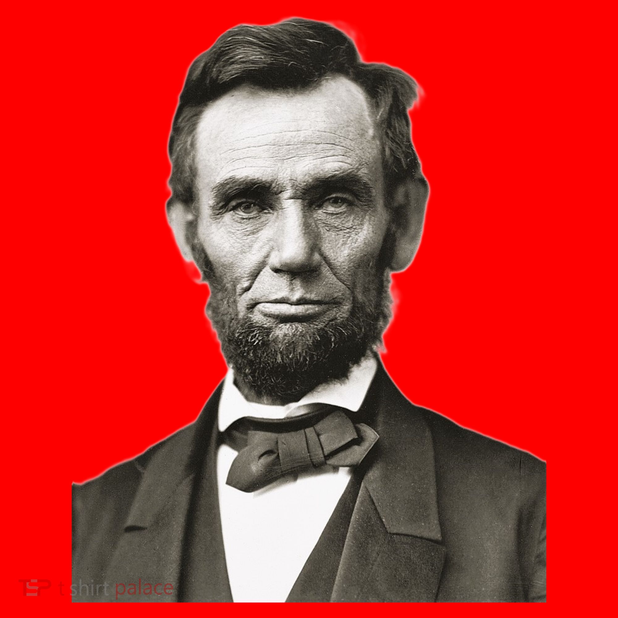 Abraham Lincoln Large Portrait Picture Santa Hat