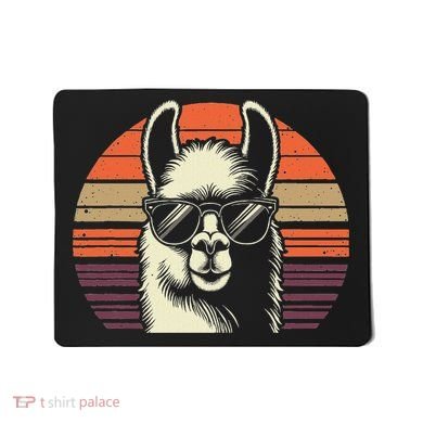 Alpaca Lover Llama Retro Vintage With Camel Cute Animal Mousepad