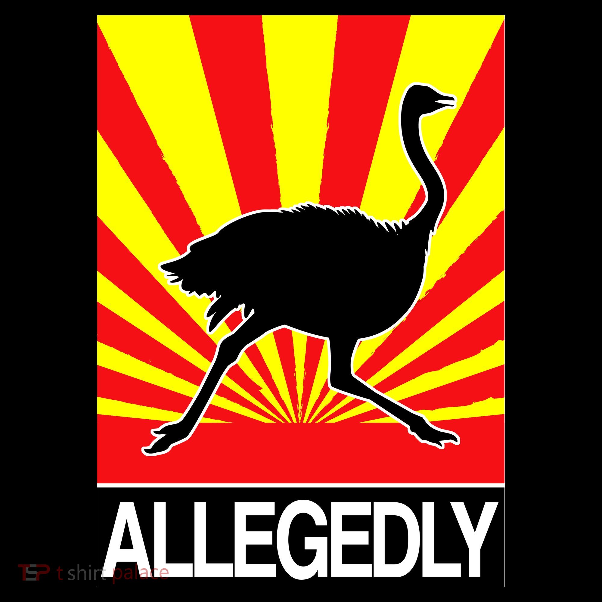Allegedly Ostrich Button