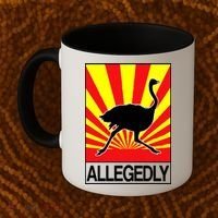 Allegedly Ostrich Coffee Mug thumb 2