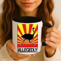 Allegedly Ostrich Coffee Mug thumb 3