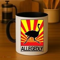 Allegedly Ostrich Coffee Mug thumb 4