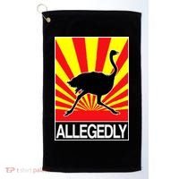 Allegedly Ostrich Golf Towel thumb 0