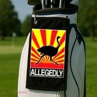 Allegedly Ostrich Golf Towel thumb 2