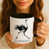 Allegedly Ostrich Flightless Bird Coffee Mug thumb 3
