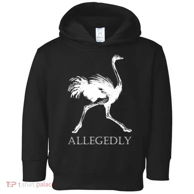 Allegedly Ostrich Flightless Bird Toddler Hoodie