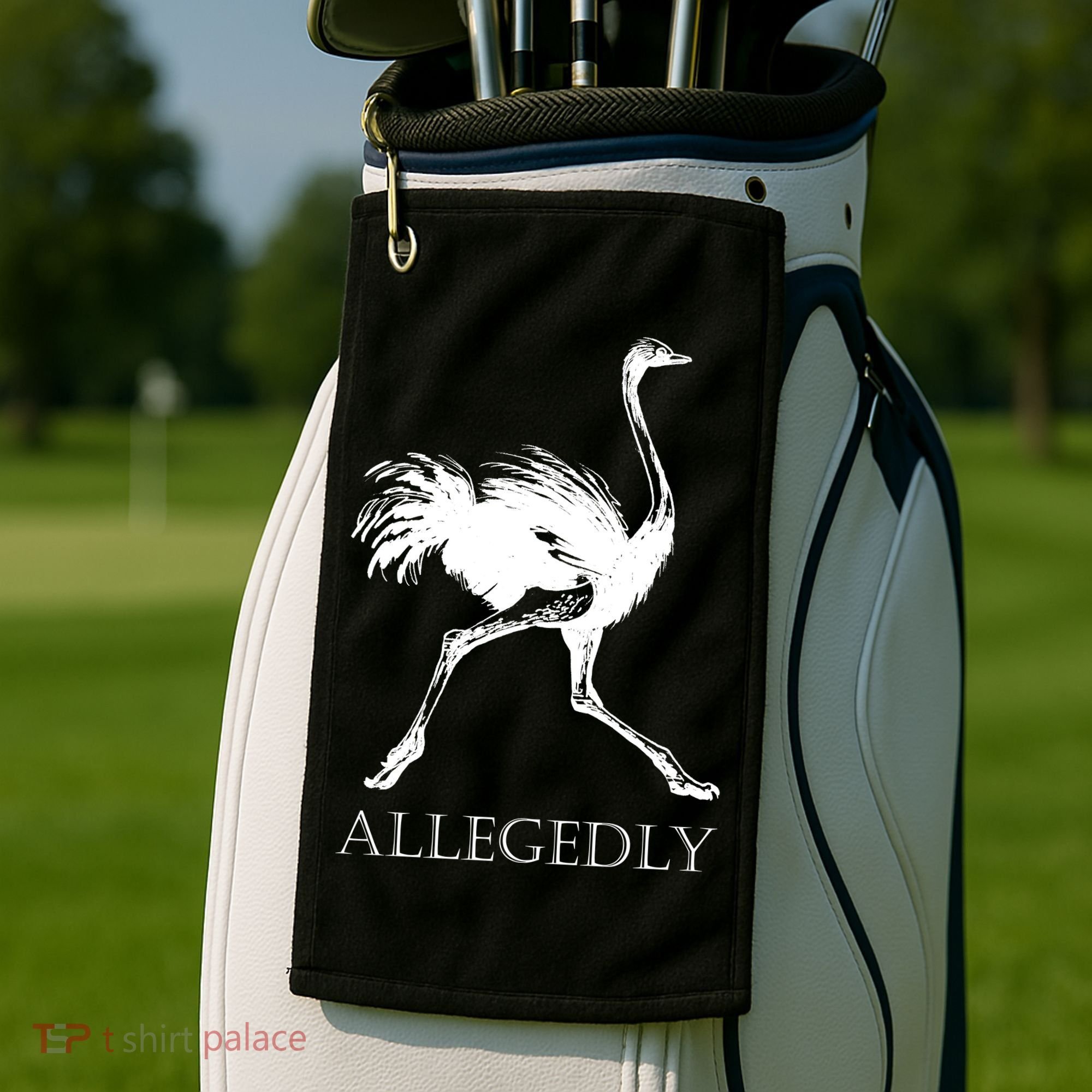 Allegedly Ostrich Flightless Bird Golf Towel