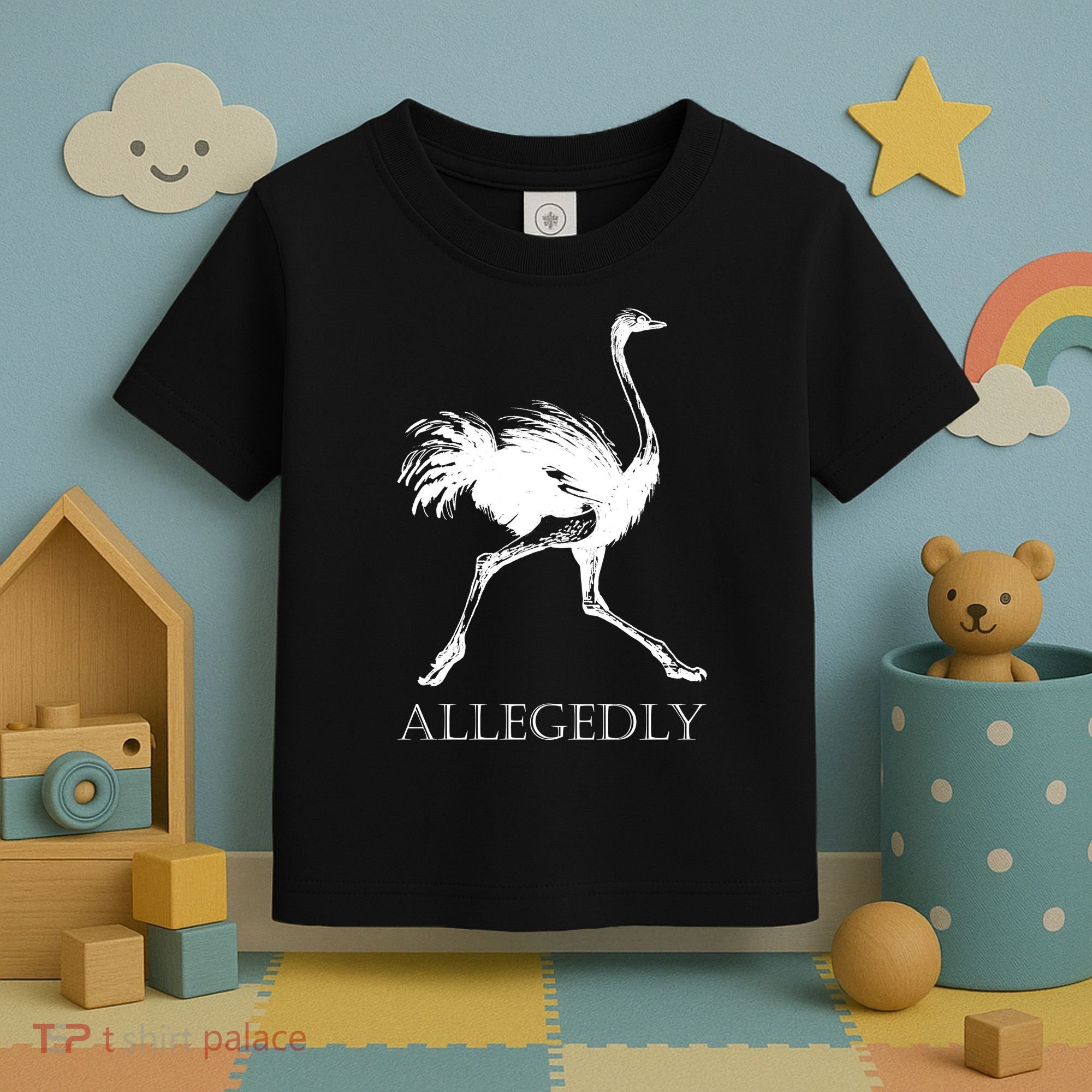 Allegedly Ostrich Flightless Bird Toddler T-Shirt