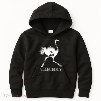 Allegedly Ostrich Flightless Bird Kids Hoodie