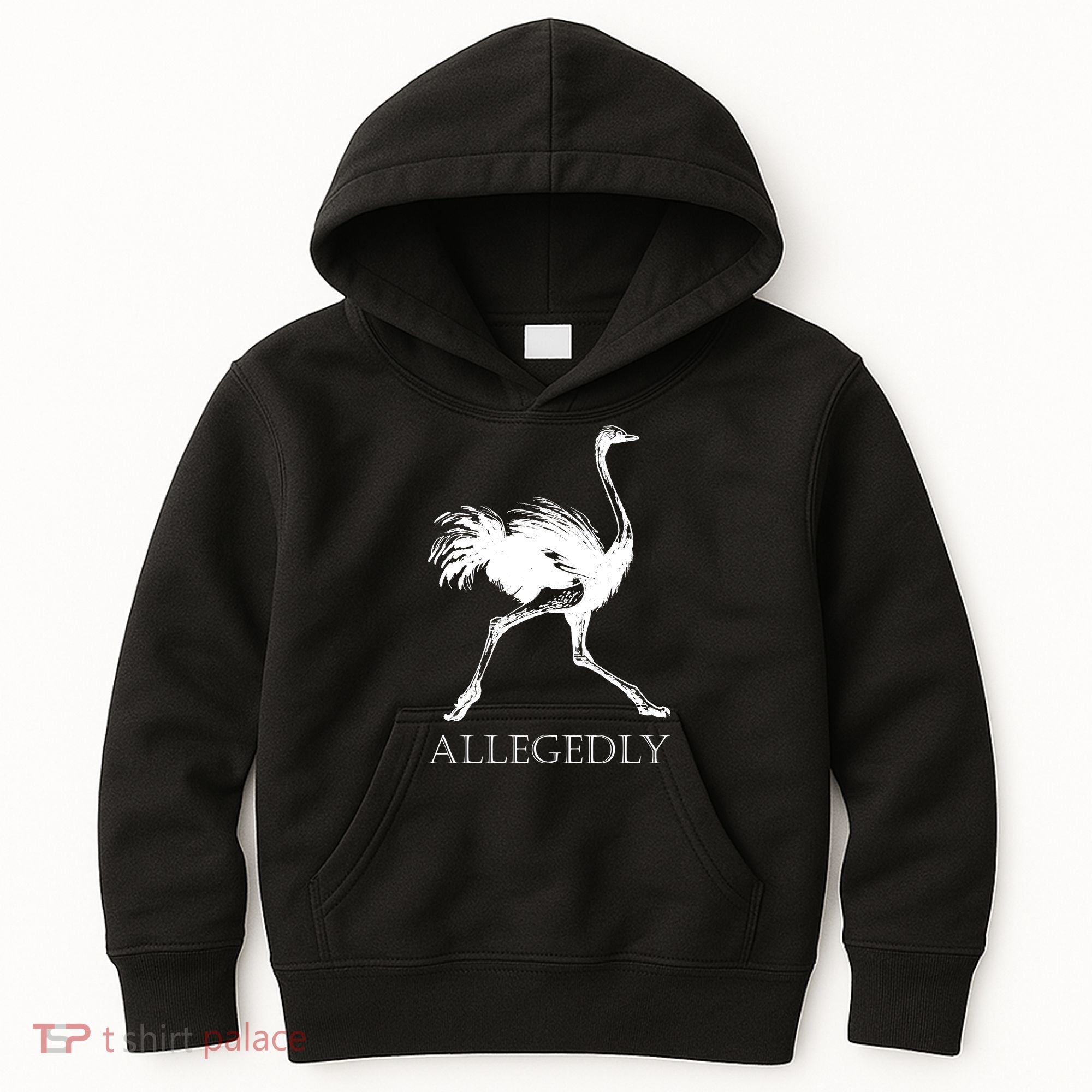 Allegedly Ostrich Flightless Bird Kids Hoodie