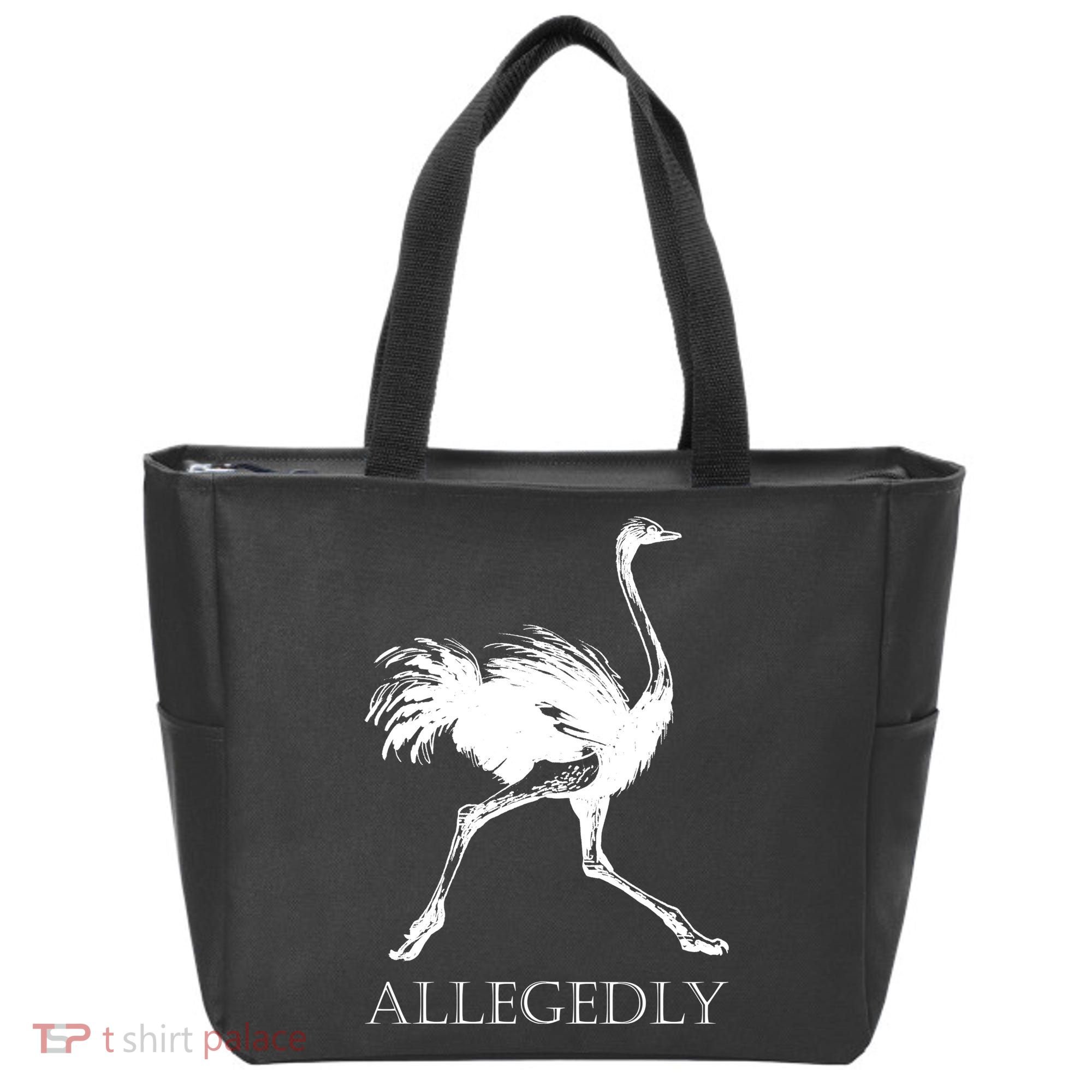 Allegedly Ostrich Flightless Bird Tote Bag