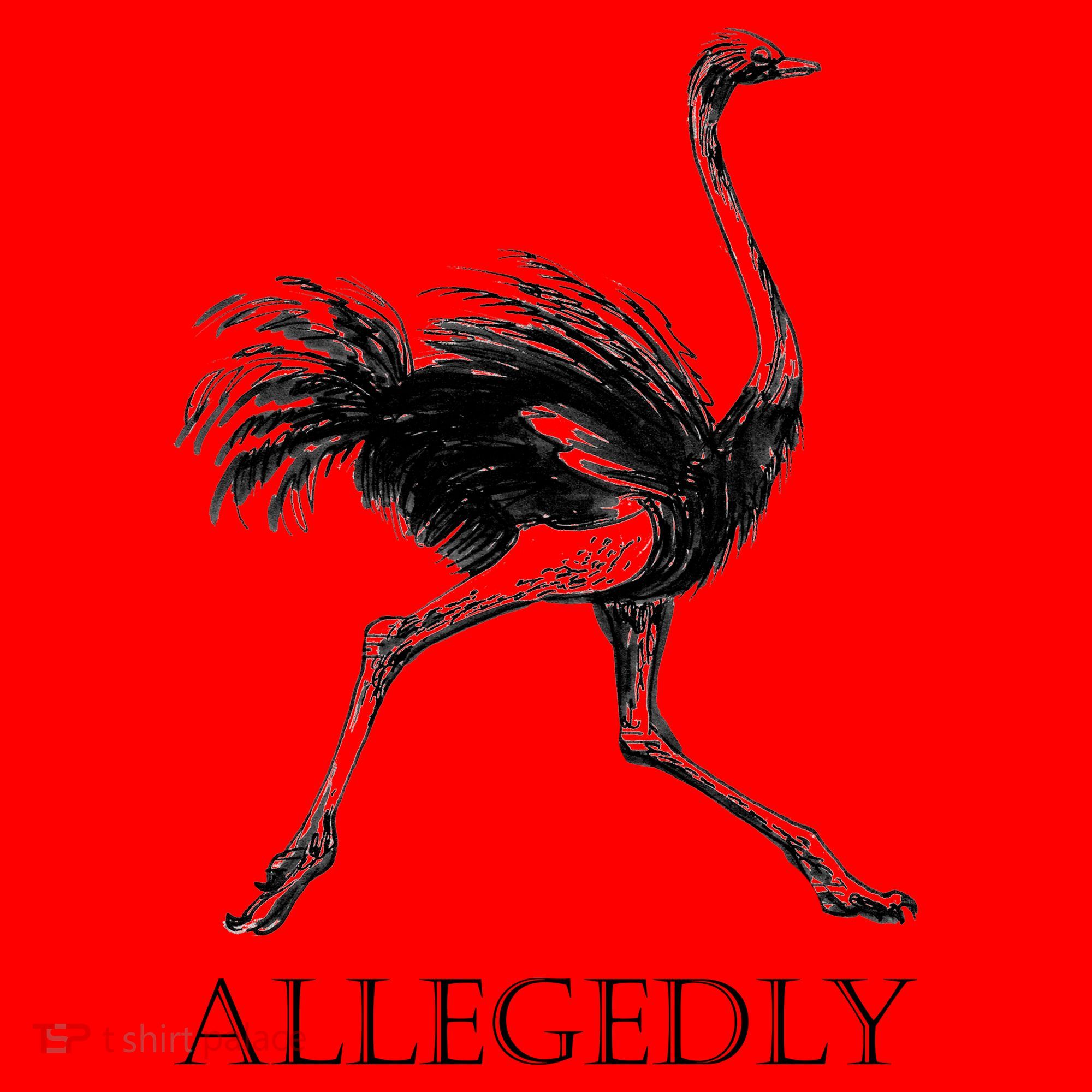Allegedly Ostrich Flightless Bird Santa Hat