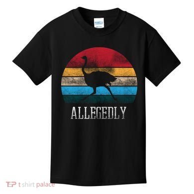 Allegedly Ostrich Lover Vintage Kids T-Shirt