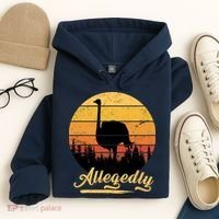 Allegedly Ostrich Retro Hoodie thumb 4