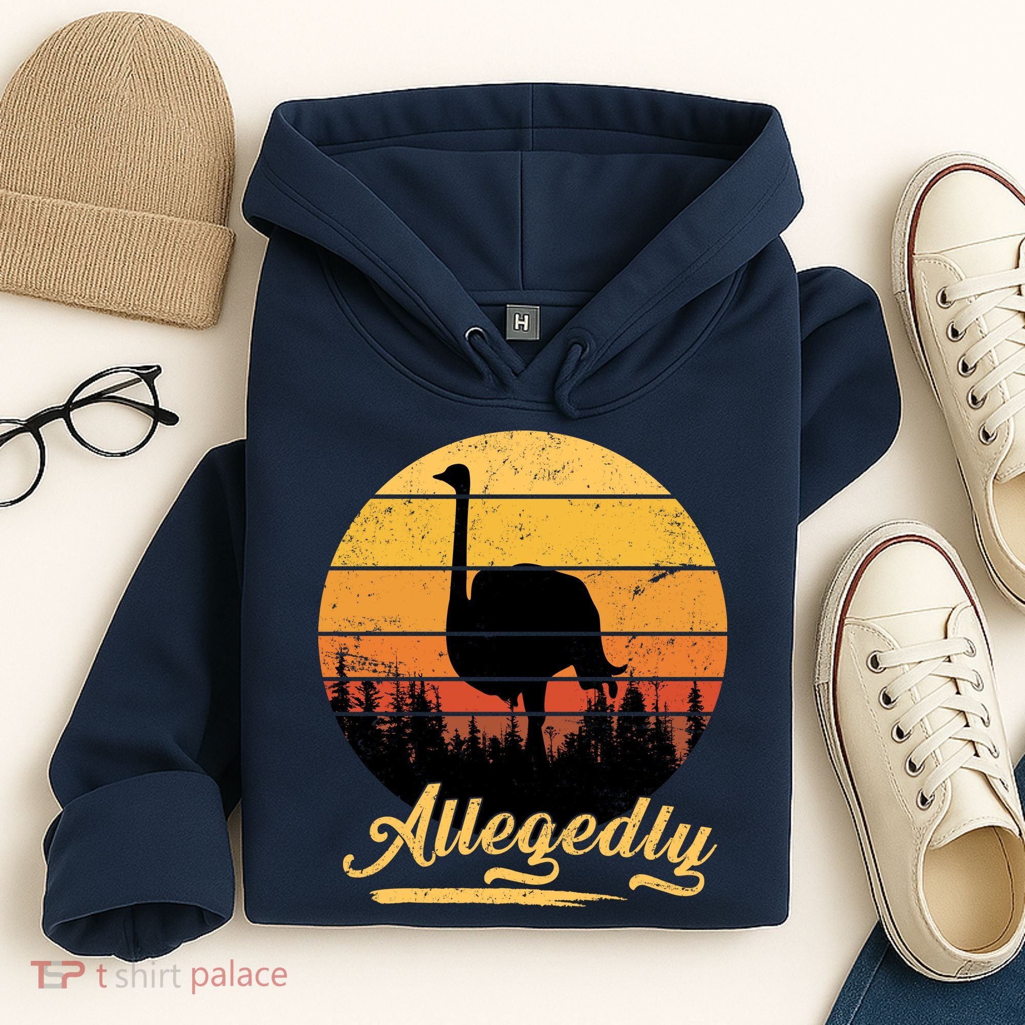 Allegedly Ostrich Retro Hoodie