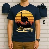 Allegedly Ostrich Retro T-Shirt thumb 6