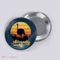 Allegedly Ostrich Retro Button thumb 0