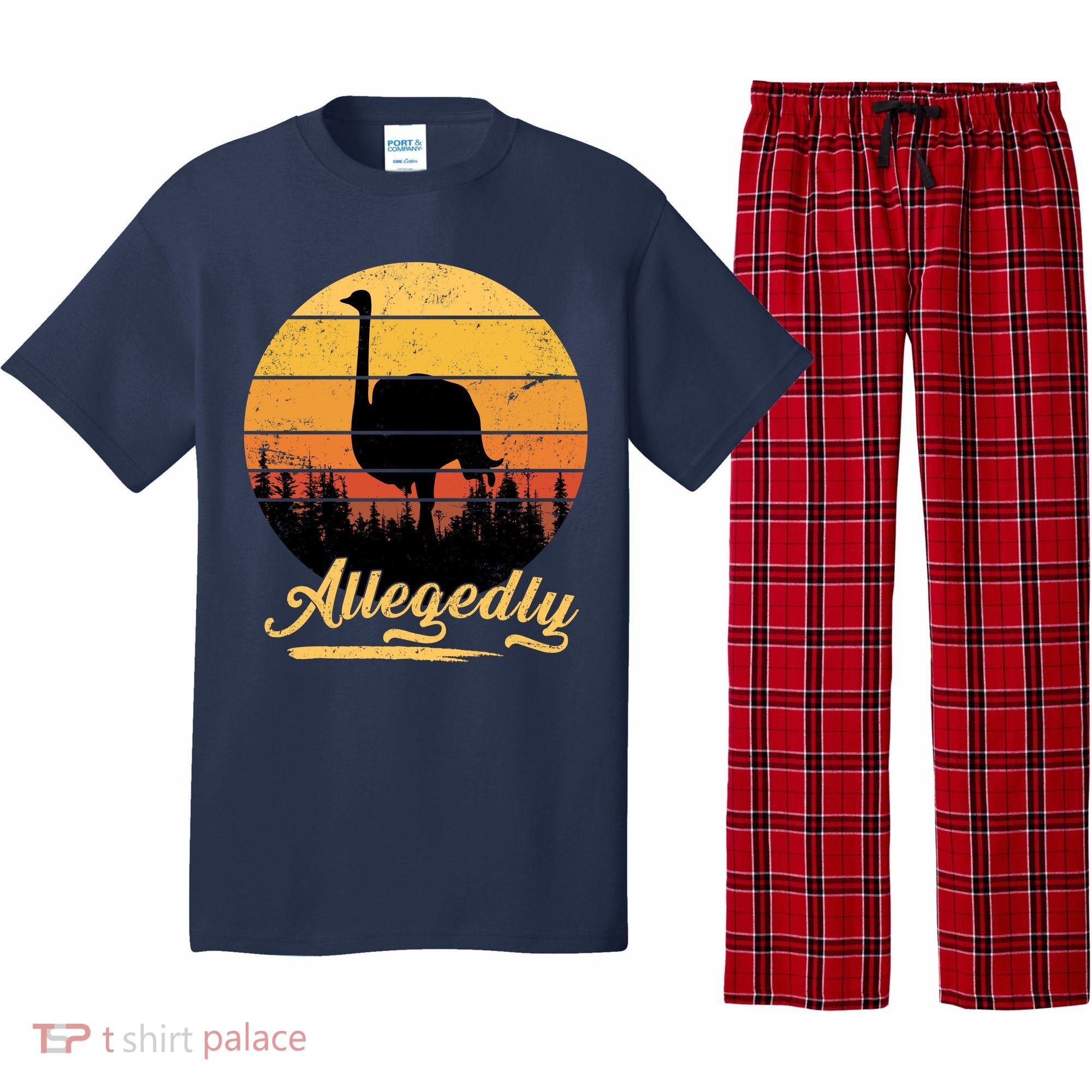 Allegedly Ostrich Retro Pajama Set