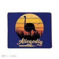 Allegedly Ostrich Retro Mousepad thumb 0