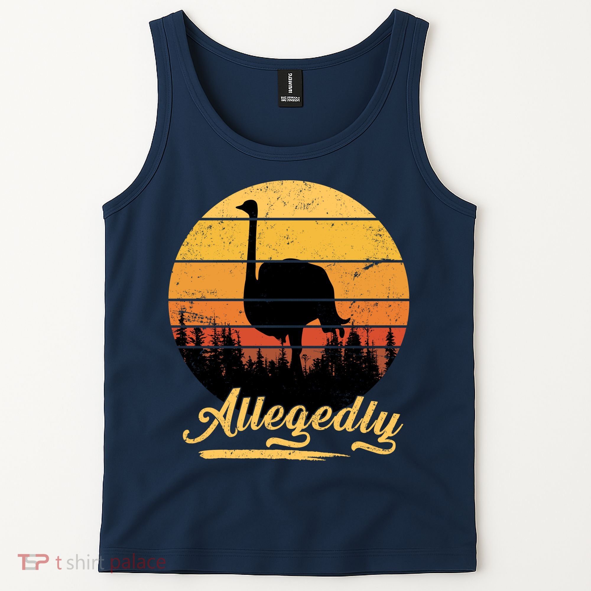 Allegedly Ostrich Retro Tank Top