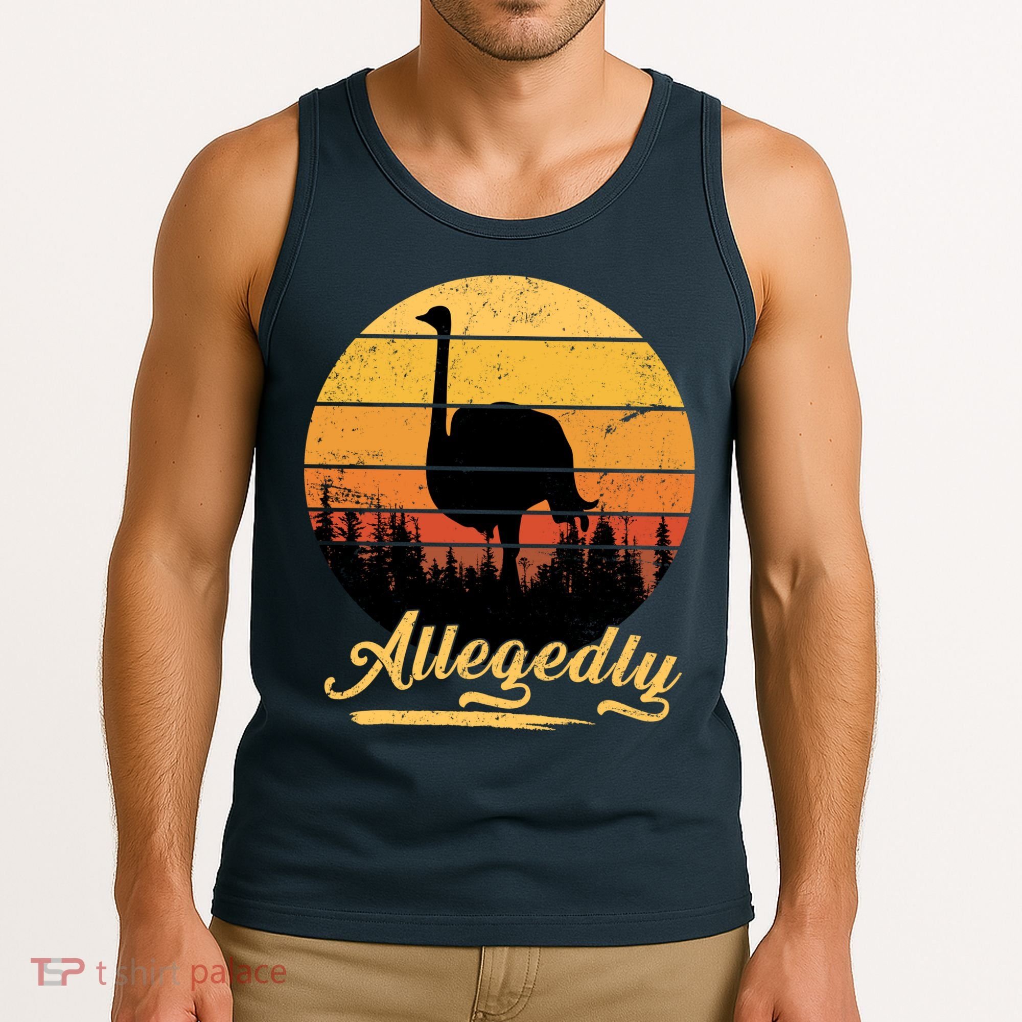 Allegedly Ostrich Retro Tank Top