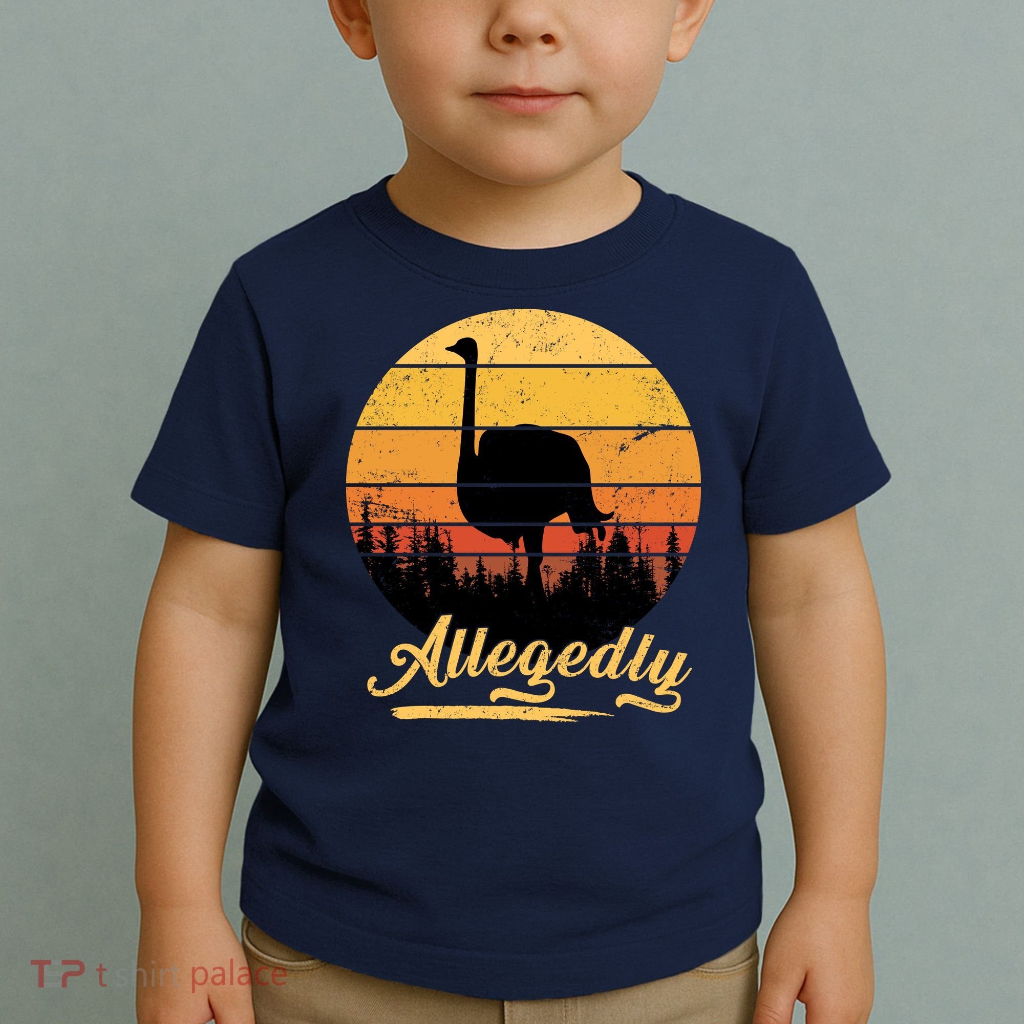 Allegedly Ostrich Retro Toddler T-Shirt