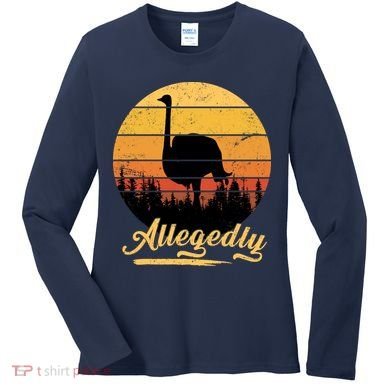 Allegedly Ostrich Retro Women's Long Sleeve Shirt