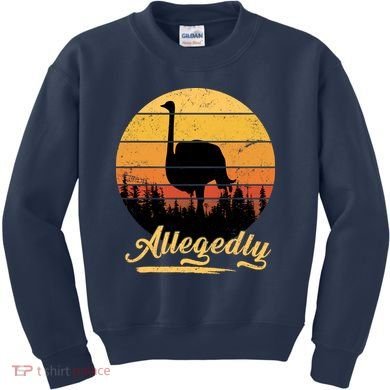 Allegedly Ostrich Retro Kids Sweatshirt