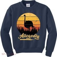 Allegedly Ostrich Retro Kids Sweatshirt thumb 0