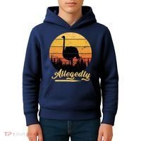 Allegedly Ostrich Retro Kids Hoodie thumb 4