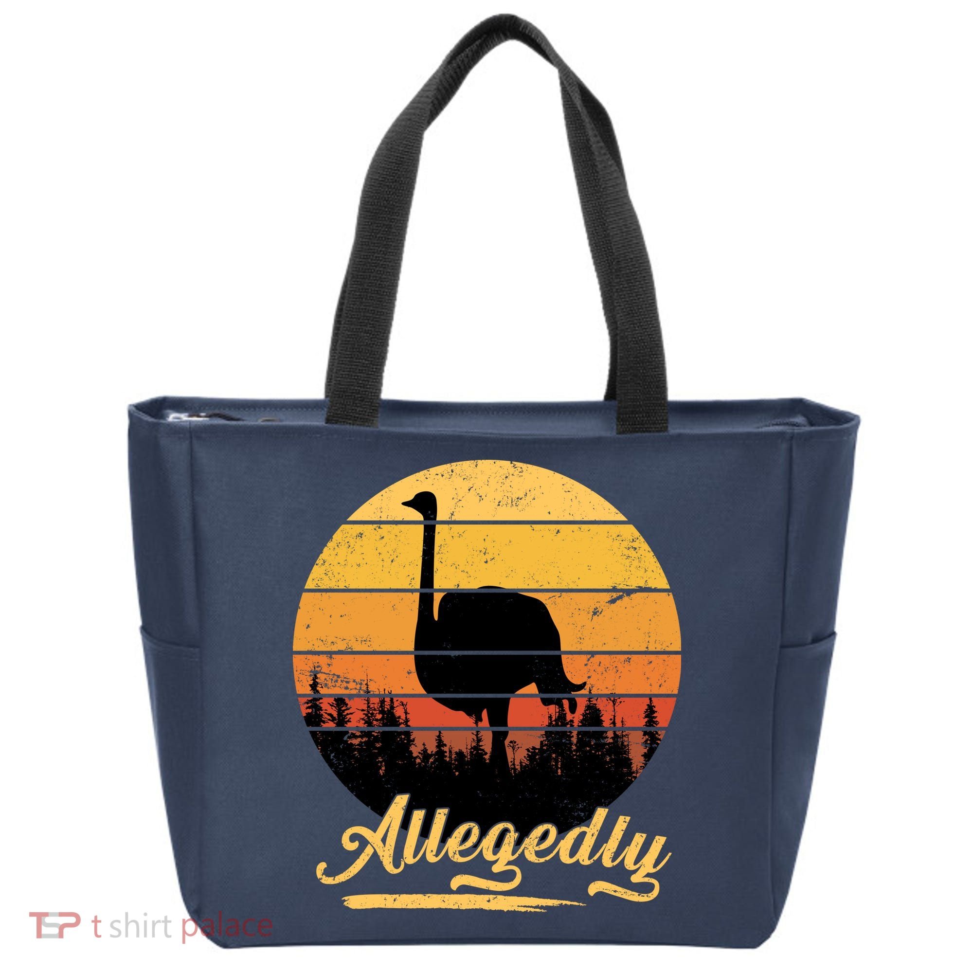 Allegedly Ostrich Retro Tote Bag