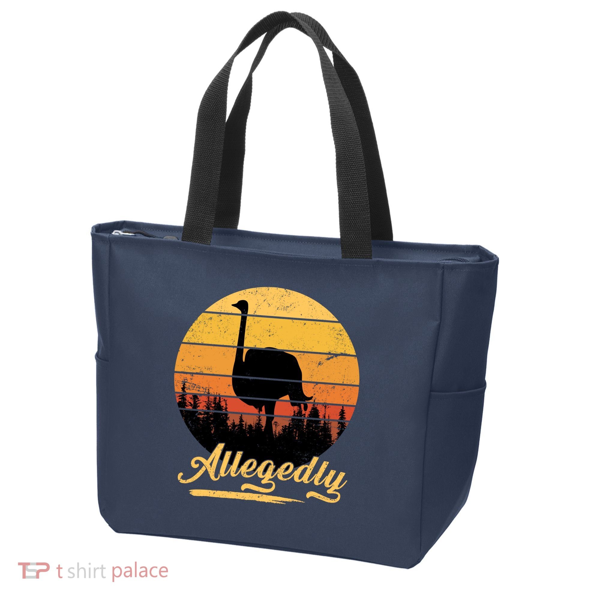 Allegedly Ostrich Retro Tote Bag