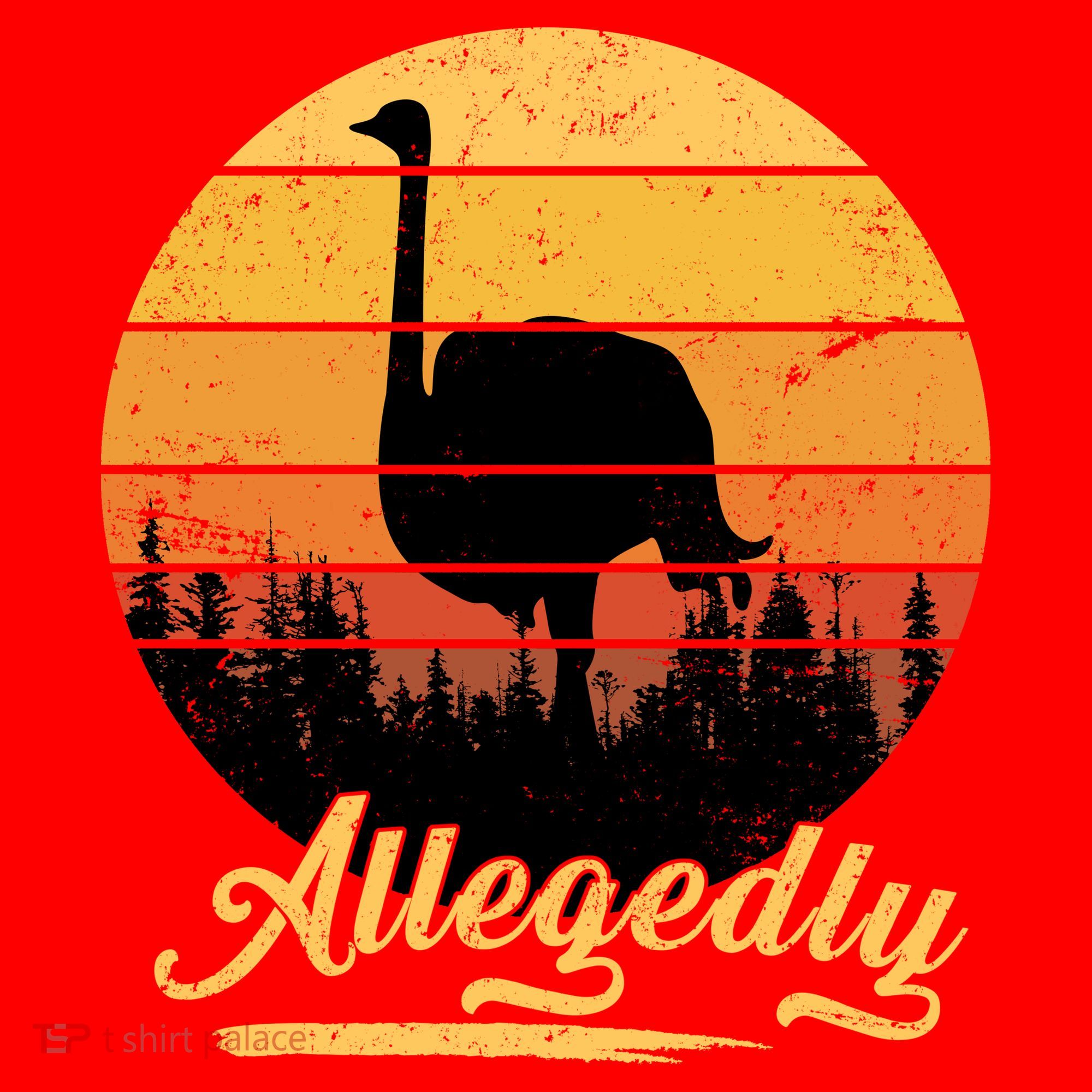 Allegedly Ostrich Retro Santa Hat