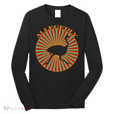 Allegedly Ostrich Retro Bird  Long Sleeve Shirt