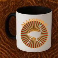 Allegedly Ostrich Retro Bird  Coffee Mug thumb 2