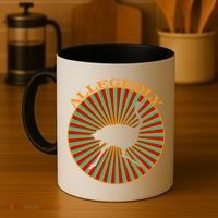Allegedly Ostrich Retro Bird  Coffee Mug thumb 4