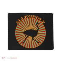 Allegedly Ostrich Retro Bird  Mousepad thumb 0
