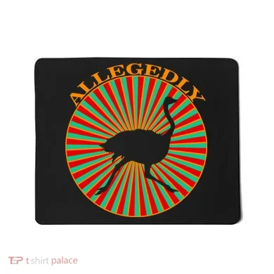 Allegedly Ostrich Retro Bird  Mousepad