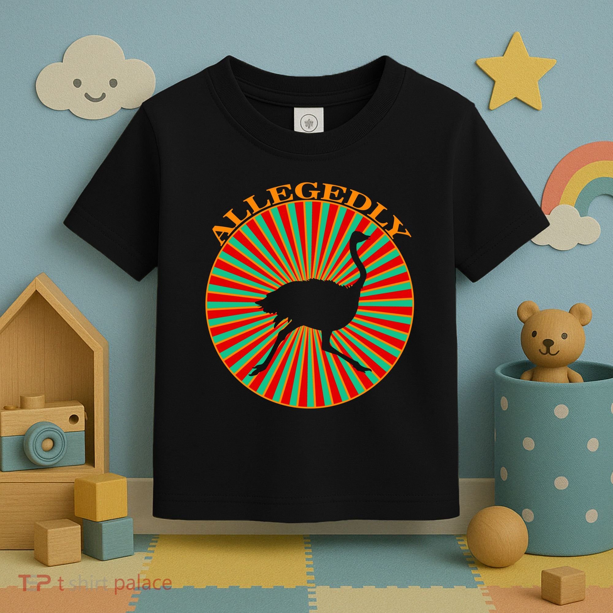 Allegedly Ostrich Retro Bird  Toddler T-Shirt