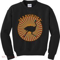Allegedly Ostrich Retro Bird  Kids Sweatshirt thumb 0