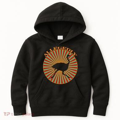Allegedly Ostrich Retro Bird  Kids Hoodie