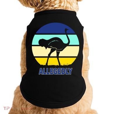 Allegedly Ostrich Retro Logo Doggie Tank