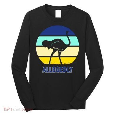 Allegedly Ostrich Retro Logo Long Sleeve Shirt