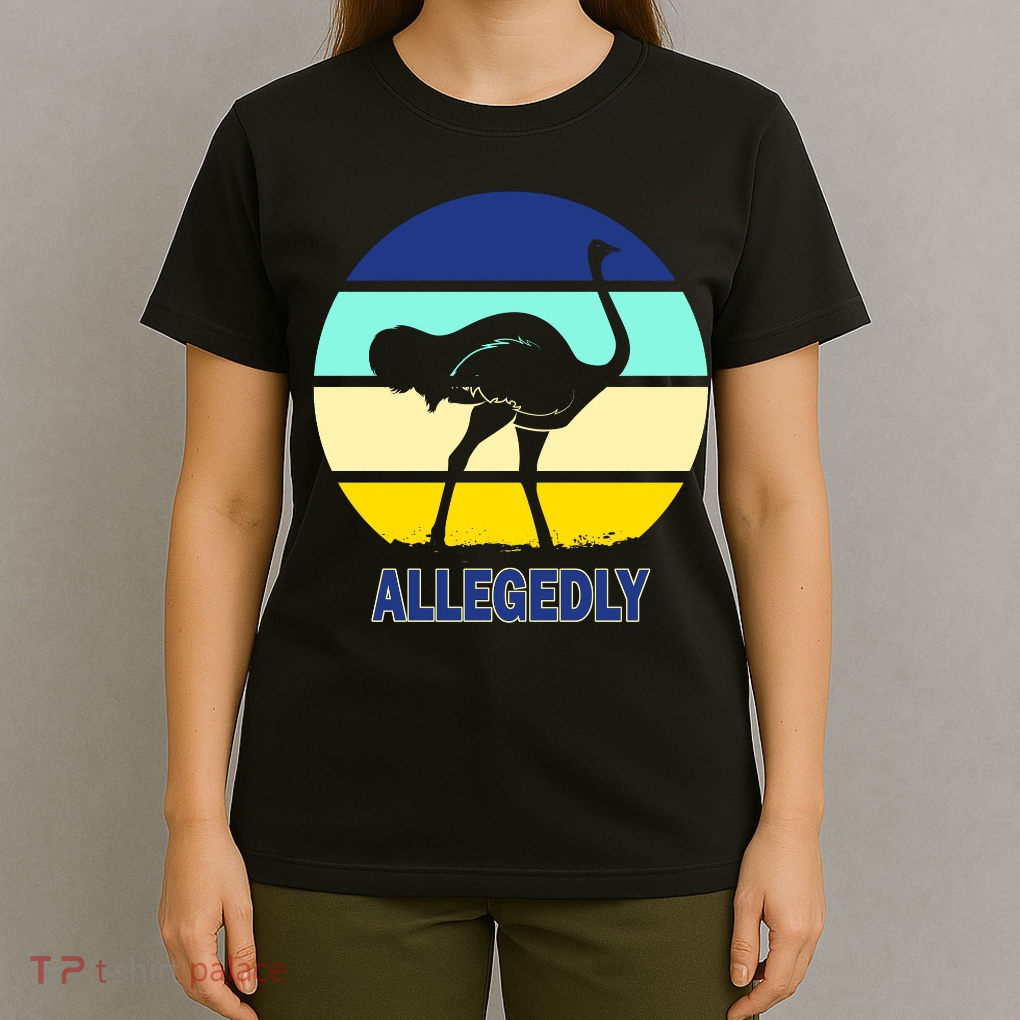 Allegedly Ostrich Retro Logo T-Shirt