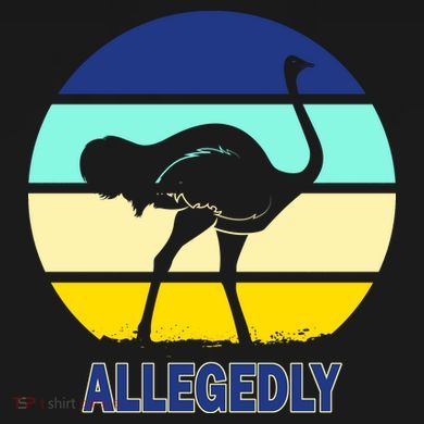 Allegedly Ostrich Retro Logo Bucket Hat
