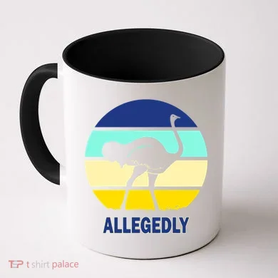 Allegedly Ostrich Retro Logo Coffee Mug
